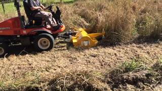 Muthing Mulcher MUFM 160 on a Kubota F3690 [upl. by Asirret]