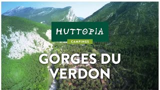 Camping Huttopia Gorges du Verdon  Visite virtuelle à Castellane [upl. by Ezar]