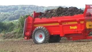 Teagle Titan Rear Discharge Muck Spreader [upl. by Justino]