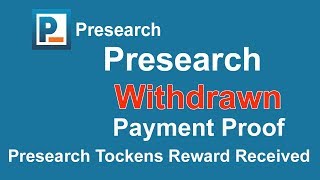 Presearch Tokens Reward Received  Withdraw Presearch Coin [upl. by Htebazie]