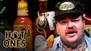 Matty Matheson Turns Into a Motivational Speaker Eating Spicy Wings  Hot Ones [upl. by Lletnom646]