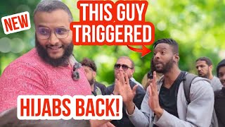 Youre Triggered Mohammed Hijab Vs Christian  Speakers Corner [upl. by Ateinotna]