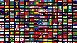 Flags of All Countries of the World with Names 3th part music by Klimpers [upl. by Giusto]