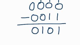 How to subtract binary numbers [upl. by Atnwahsal]