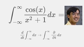 A beautiful result in calculus Solution using Feynman integration  Integral cosxx21 [upl. by Steven536]