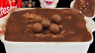 ASMR MALTESERS CHOCOLATE TIRAMISU MUKBANG asmr mukbang chocolate [upl. by Randall400]