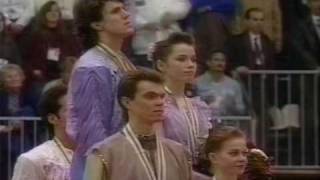 Award Ceremony  1992 Albertville Pairs Free Skate [upl. by Arnaldo]