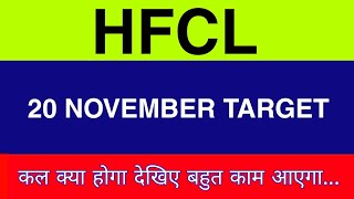 20 November Hfcl Share  Hfcl Share latest news  Hfcl Share price today news [upl. by Ssilb]