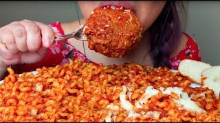 ASMR Spaghetti and MEATBALL GIANT amp FUSILLI PASTA Noodles 먹방 Eating Sounds No Talking suellASMR [upl. by Emmery437]