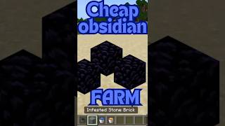 Best and easiest obsidian farm in minecraft minecraft [upl. by Adnama]