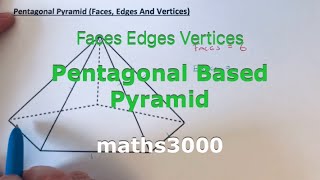 Pentagonal Based Pyramids Faces Edges Vertices Of A Pentagon Based Pyramid [upl. by Ahtabat864]