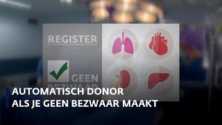 Verdeeldheid over nieuwe donorwet [upl. by Yrffoeg576]