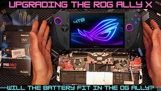 Opening Up The New Rog Ally X  4TB Samsung 990 Pro Upgrade  Joystick Removal More allyx rogally [upl. by Aiek]