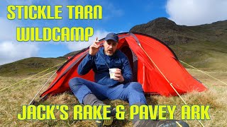 Lake District Wildcamp At Stickle Tarn  Jacks Rake amp Pavey Ark [upl. by Tesler596]