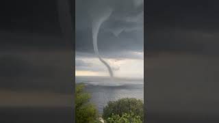 19 August 2024  Capo di Leuca Apulia Italy  Incredible waterspouts formed captivating the area [upl. by Shult]