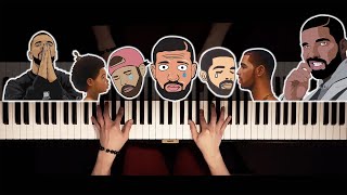 Top 10 Most Beautiful DRAKE Songs on the Piano [upl. by Tarah]