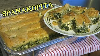 Angelos Mom Makes Spanakopita  Greek Spinach Pie [upl. by Friedly495]