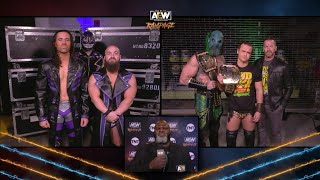 The Dark Order x Jurassic Express Backstage Segment  Jurassic Express Entrance AEW Rampage [upl. by Einttirb458]