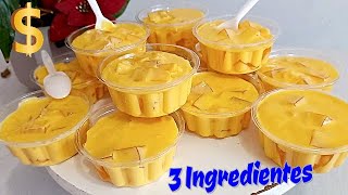 POSTRE PARA VENTA FÁCIL Y ECONÓMICO 3 INGREDIENTES sin horno incluye costos CRIS EN LA COCINA [upl. by Emlen]