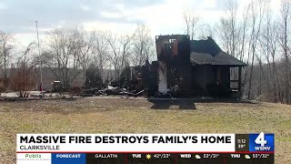 Fire destroys Montgomery County familys home [upl. by Merissa]