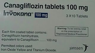 Invokana 100MG  diabetic 2 best medicine  GK Medicine [upl. by Weiman]