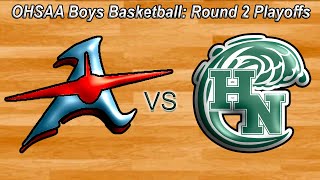 OHSAA Boys Basketball Playoffs Round 2 Holy Name 22 Vs Alliance 33 March 1 2024 [upl. by Atiniv930]