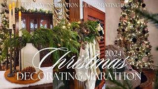 2024 CHRISTMAS DECORATING MARATHON  Whole House Decorate with Me amp Holiday Inspiration [upl. by Greyson]