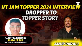 IIT  JAM Topper 2024 Interview  Dropper to Topper Story  Anup Parali [upl. by Temhem]