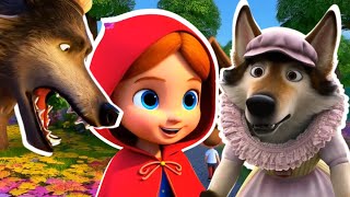 Caperucita Roja 🌹🐺  Cuento en canción 🎶 de la Caperucita Roja🌹🌳  Los mejores Videos para niños 👧🧒 [upl. by Alpheus]