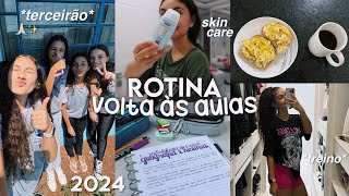 rotina volta às aulas🖇️  último ano da escola [upl. by Euqinamod]