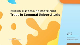 Nuevo sistema de matrícula TCU [upl. by Vikky]