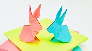 Sticky Note Origami  Rabbit [upl. by Rosenblum]