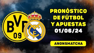 Pronósticos de fútbol para hoy 0106 Borussia Dortmund  Real Madrid [upl. by Riek442]