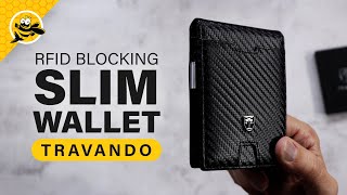 TRAVANDO Mens Slim Wallet with RFID on Amazon  Is It Worth It [upl. by Gussi]