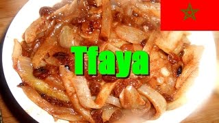 Recette de la Tfaya oignons et raisins secs caramélisés [upl. by Mond]