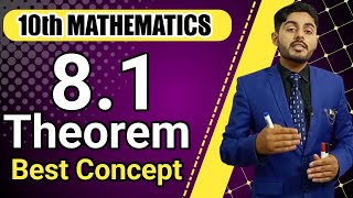 Theorem 81 class10  theorem 1 chapter 8 class 10 math  10th class math ch 8  atifahmedofficial [upl. by Flessel]