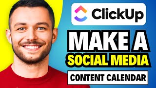 How to Make a Social Media Content Calendar Using Click up  Easy [upl. by Magulac]