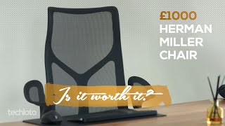 Herman Miller Cosm Office Chair Review Aeron Comparison £1000 Chair [upl. by Anilam]