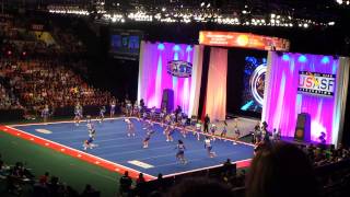 Stingray Allstars Orange Cheerleading Worlds 2014 [upl. by Elurd]