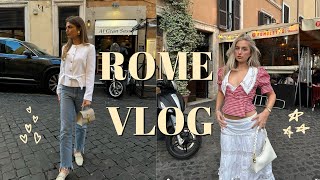 LETS GO TO ROME🇮🇹 shopping pasta exploring [upl. by Arrec]