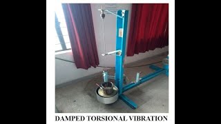 Damped Torsional Vibration of shaft rotor system [upl. by Ayotac190]