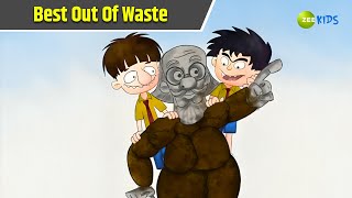 Best Out Of Waste  Badrinath and Budhdeb  Comedy Cartoon  Hindi Cartoon  Zee Kids [upl. by Giff924]