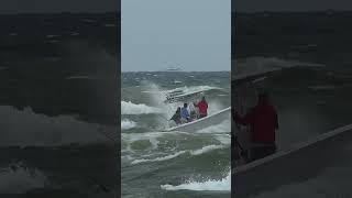 Club Boat Rough Departure  Boats at Jupiter Inlet [upl. by Aldous550]