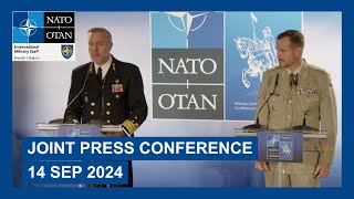 Press Conference at the NATO Military Committee Conference 14 September 2024 Prague Czech Republic [upl. by Sgninnej]