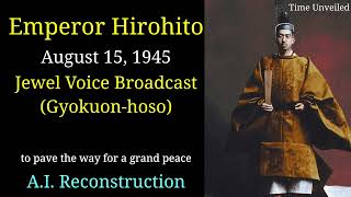 Emperor Hirohito Surrender Broadcast  In English AI Reconstruction [upl. by Monahan312]