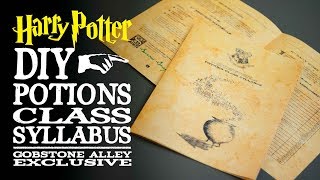 Potions Class Syllabus  Harry Potter DIY [upl. by Norrad]