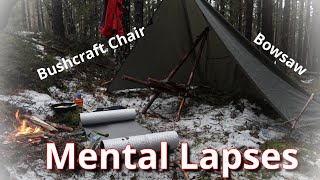 Bushcraft Chair Bowsaw Practice makes perfect Mental Lapses [upl. by Ellenwad]