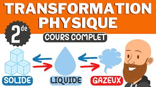 Les transformations physiques  Les 3 états de la matière Cours de seconde de physique chimie [upl. by Alleusnoc]