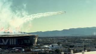 Super Bowl LVIII 2024 Flyover Las Vegas 58 [upl. by Tadio]