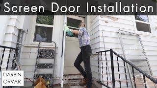 Installing a Screen Door [upl. by Ahsinyt]